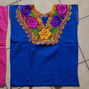 Colorful Embroidered Top
